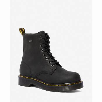 Dr Martens 1460 Waterproof Lace Up - Cierne Cizmy Damske, D225SK